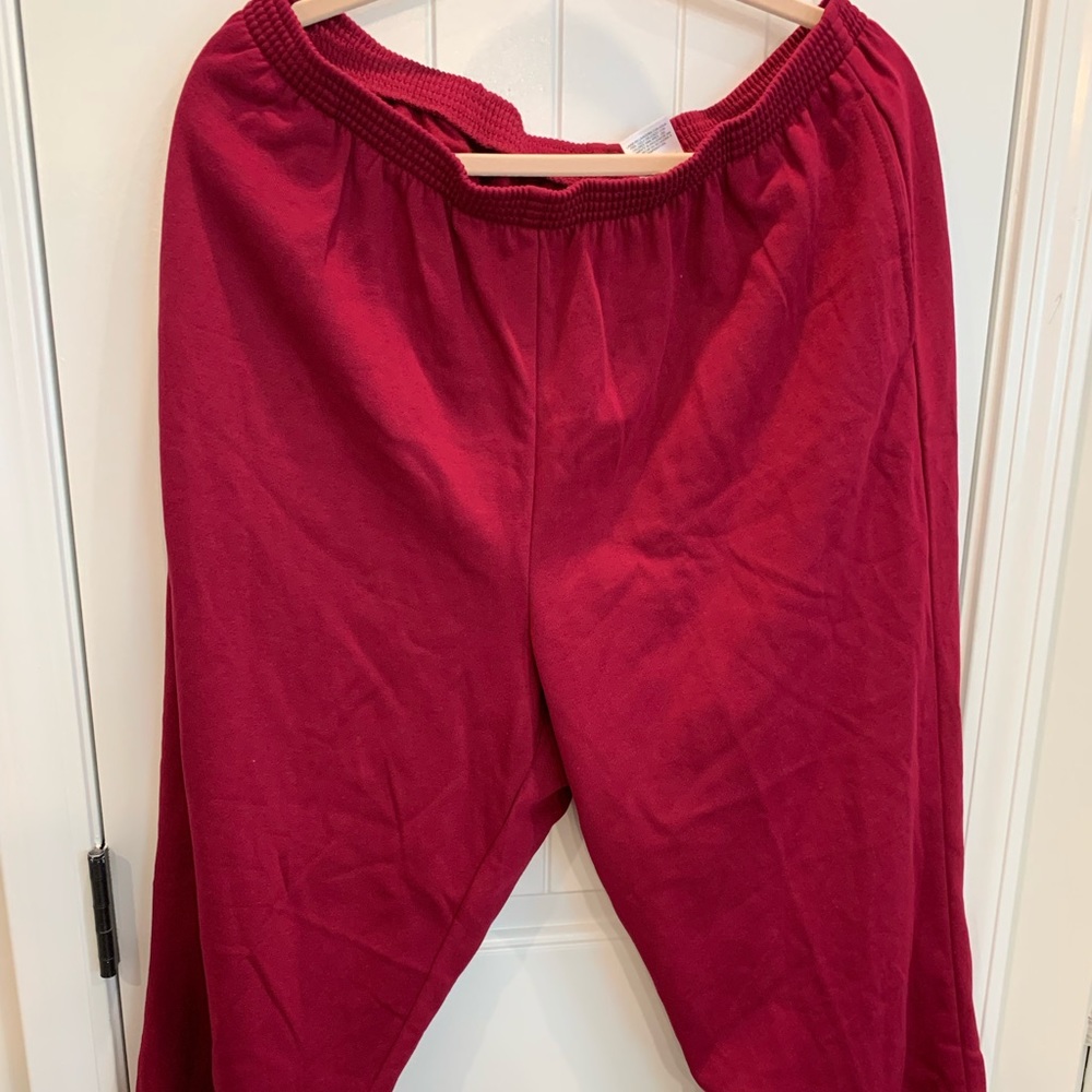 NEW WITH TAGS Women’s Red Elastic Pants